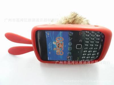 黑莓8520兔子硅胶套 现货促销，欢迎订购